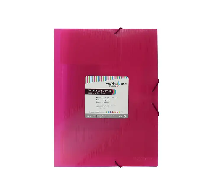PACK 6 CARP. GRAFOPLAS Fº C/SOLAP+GOM ROSA