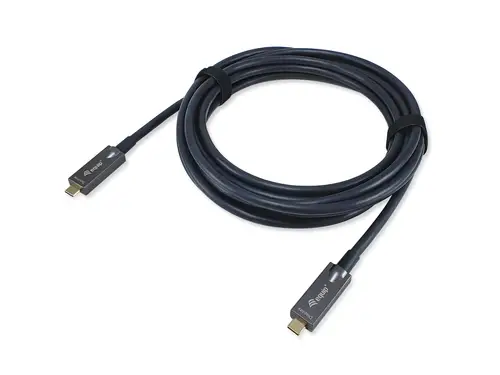 119463 Cable óptico activo USB-C a C, M/M, 15m, PD 60W, 4K/60Hz, 10Gbps, Vídeo+Datos+PD - Imagen 2