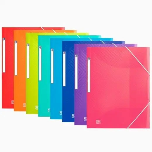 OXFORD CARPETA DE GOMAS URBAN PP TRASLÚCIDO A3 C/ SOLAPAS COLORES SURTIDOS
