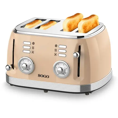 TOS-SS-5475 tostadora 6 4 rebanada(s) Beige - Imagen 9