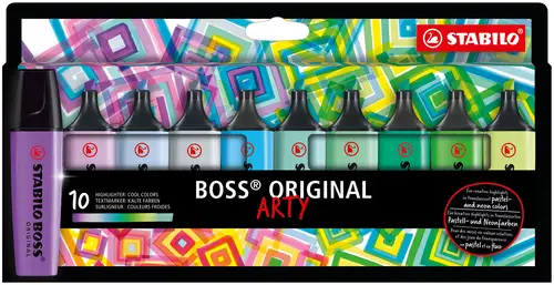 BOSS ORIGINAL marcador 10 pieza(s) Punta de cincel Multicolor - Imagen 1