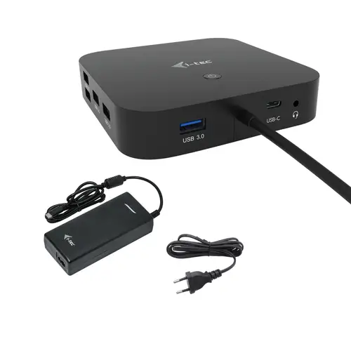 USB-C HDMI DP Docking Station with Power Delivery 100 W + Universal Charger 100 W - Imagen 1