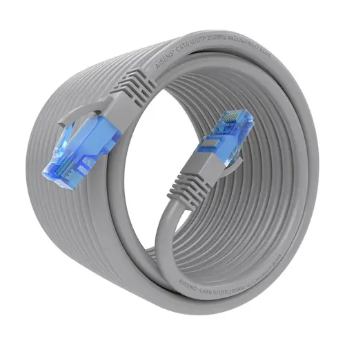 Cable De Red Latiguillo RJ45 Cat.6 UTP AWG26 CCA, Gris, 10 m - Imagen 2