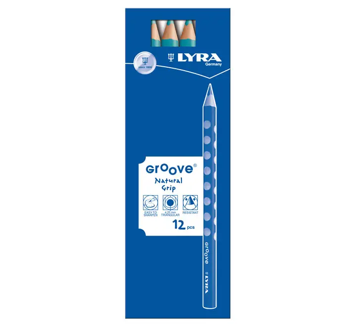 C.12 LAPICES LYRA GROOVE 3810054 AZ. TURQ.