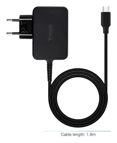 Cargador de portátil GAN USB-C PD 45W, Negro - Imagen 2