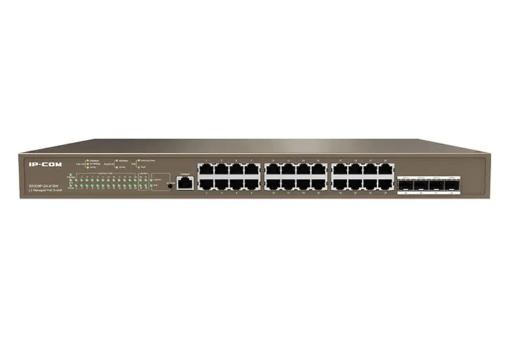 G5328P-24-410W switch Gestionado L3 Gigabit Ethernet (10/100/1000) Energía sobre Ethernet (PoE) 1U Negro