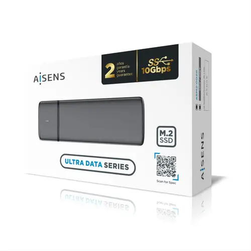 Caja Externa M.2 (NGFF) ASM2-002G SATA/NVME a USB3.1/USB3.2 GEN2, Gris - Imagen 5