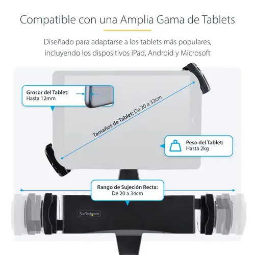 TABLET-VESA-ADAPTER soporte Soporte pasivo Tablet/UMPC Negro - Imagen 13