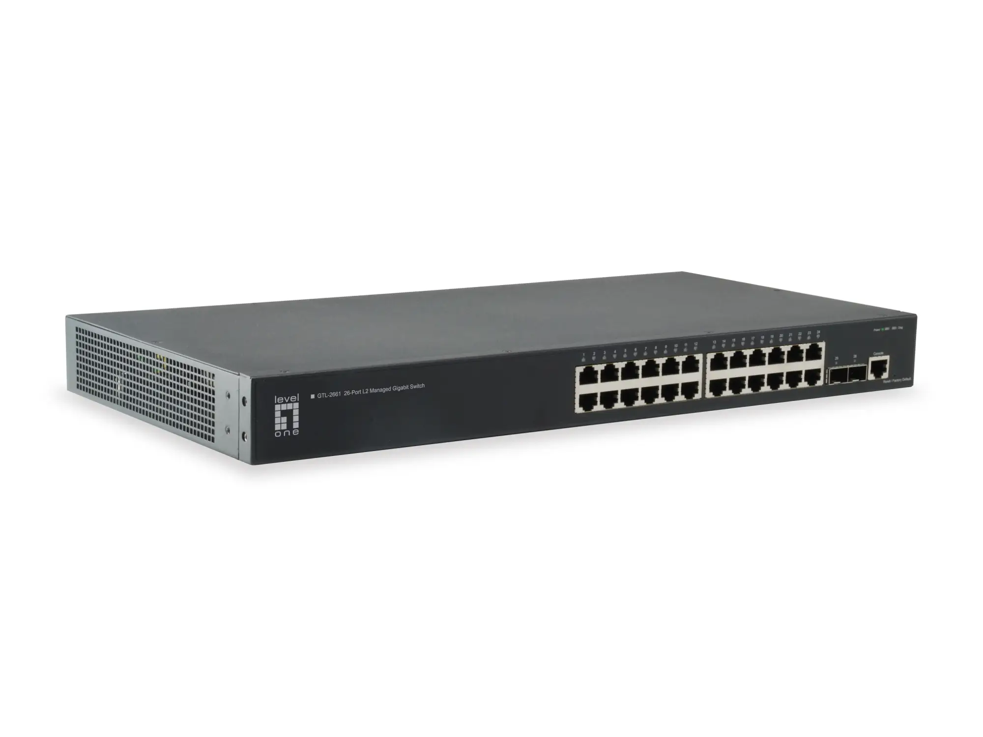 GTL-2661 switch Gestionado L2 Gigabit Ethernet (10/100/1000) Negro