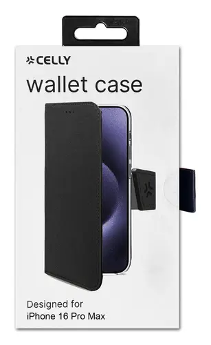 WALLY1081 funda para teléfono móvil 17,5 cm (6.9") Funda cartera Negro - Imagen 2