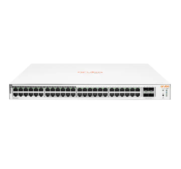 Aruba Networking Aruba Instant On 1830 48G 24p Class4 PoE 4SFP 370W Gestionado L2 Gigabit Ethernet (10/100/1000) Energía sobre Ethernet (PoE) 1U
