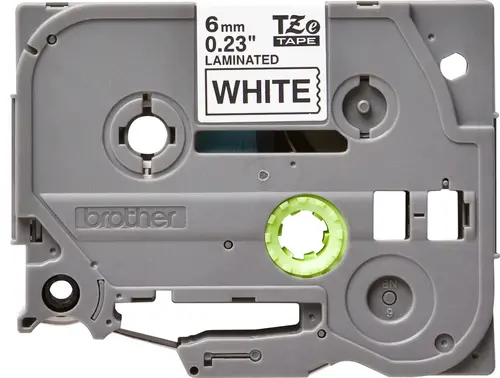 TZe-211 cinta para impresora de etiquetas Negro sobre blanco - Imagen 3