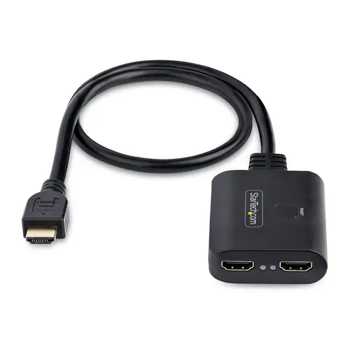 Divisor HDMI de 2 Puertos - Multiplicador HDMI 2.0 de 2 Puertos 4K60 - Splitter HDMI 2 Puertos de Entrada 1 de Salida - HDR/HDCP con Cable HDMI Incorporado de 50cm - Imagen 3