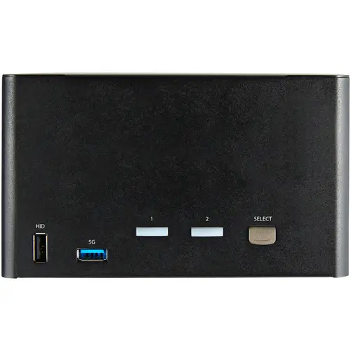 Switch Conmutador KVM de 2 Puertos DisplayPort 1.2 para 4 Monitores - DP HDR UHD 4K de 60Hz - Hub Ladrón de 2 Puertos USB 3.0 (5Gbps) - 4 Puertos USB 2.0 HID - Audio - Hotkeys - Imagen 3