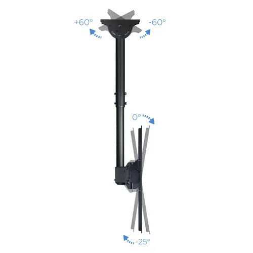 LPCE1170TSLI-B soporte para pantalla de señalización 177,8 cm (70") Negro - Imagen 5