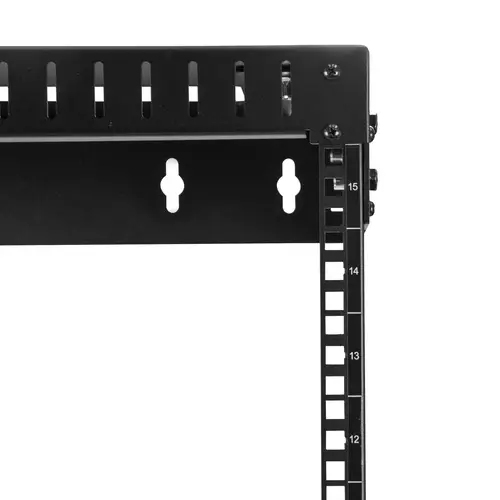 Rack de Servidores Abierto de 15U de Pared - de 19 Pulgadas - de 2 Columnas - de Profundidad Ajustable - para Equipo de Redes - AV - de Servicio Pesado - Imagen 3