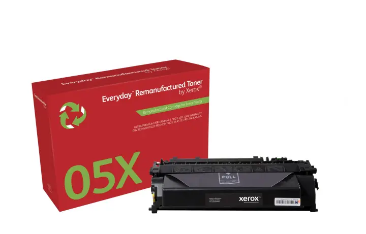 Remanufacturado Everyday Tóner Everyday Mono remanufacturado de Xerox es compatible con HP 05X (CE505X), Capacidad alta