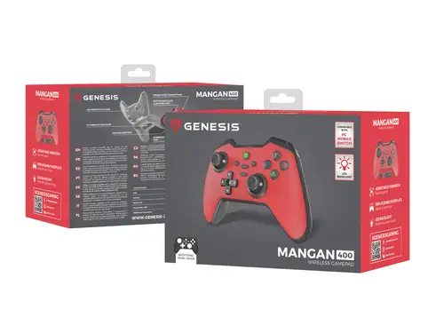 Mangan 400 Rojo Bluetooth Gamepad Analógico/Digital Android, MAC, Nintendo Switch, PC, iOS - Imagen 15