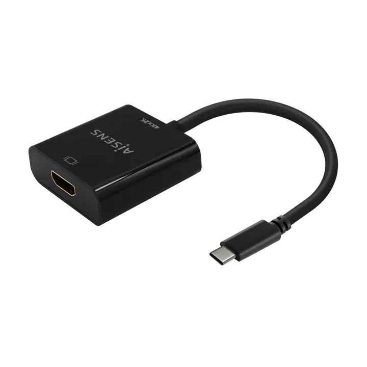 Conversor USB-C A HDMI 4K@30Hz, USB-C/M-HDMI/H, Negro, 15cm
