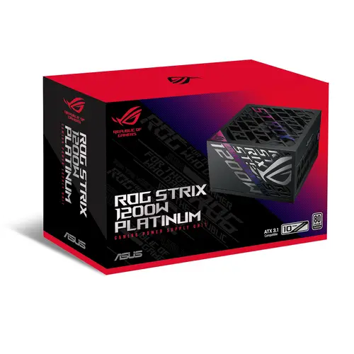 ROG -STRIX-1200P-GAMING unidad de fuente de alimentación 1200 W 20+4 pin ATX ATX Negro - Imagen 16