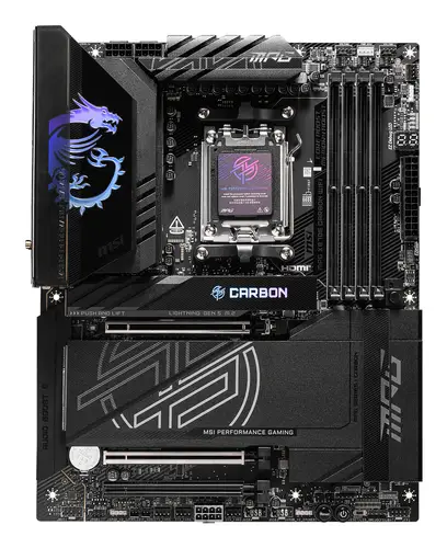 MPG X870E CARBON WIFI placa base AMD X870E Zócalo AM5 ATX - Imagen 2