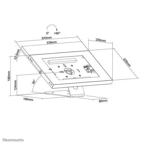 DS15-630WH1 Soporte de escritorio y pared para tablet 9.7-11" - bloqueable - Imagen 17