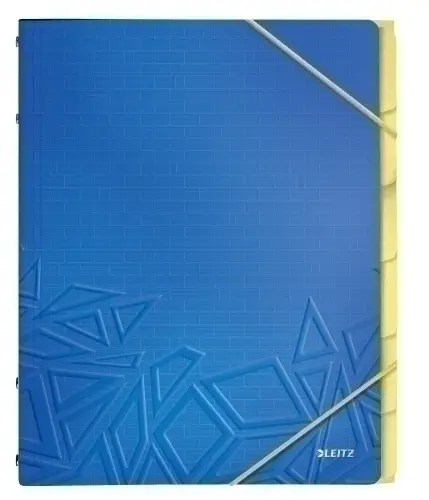 CARP.CLASIF.LEITZ A4 PP 6 SEP.AZUL - Pack de 4 unidades