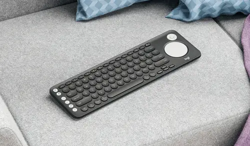 K600 TV - TV Keyboard with integrated touchpad and D-pad teclado RF Wireless + Bluetooth QWERTY Español Grafito, Blanco - Imagen 3