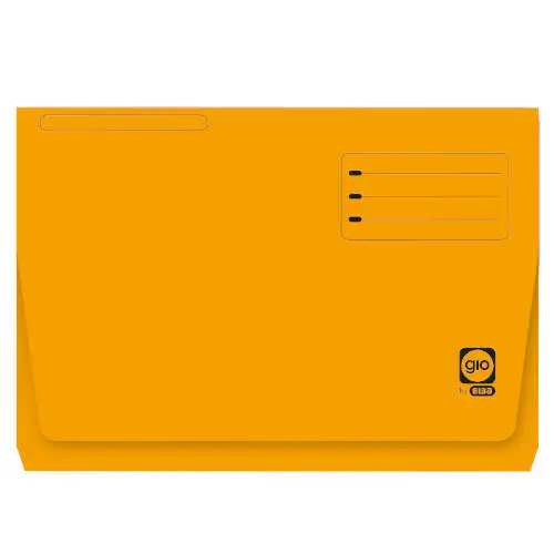 SUBCARPETA CON BOLSA Y SOLAPA INTENSAS 320 GRS FOLIO COLOR AMARIL..