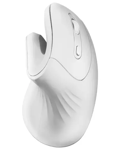 MMW-ERGOPRO Blanco, Ratón Inalámbrico Ergonómico Vertical, Diseño Plegado, Sensor Óptico 3200DPI, Switches Huano, Receptor Inalámbrico 2.4GHz, Compatibilidad Multiplataforma - Imagen 1