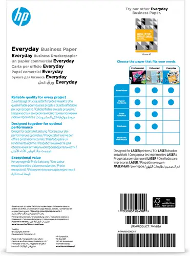 Papel brillante Everyday FSC para impresora láser de 120 gsm: 150 hojas/A4/210 x 297 mm - Imagen 3