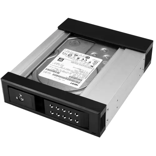 Bahía de Intercambio en Caliente sin Bandeja - de 5,25 Pulgadas a 3,5" - Bahía Removible de Disco Duro para Unidades de 3,5" SATA/SAS - de Aluminio - Imagen 6