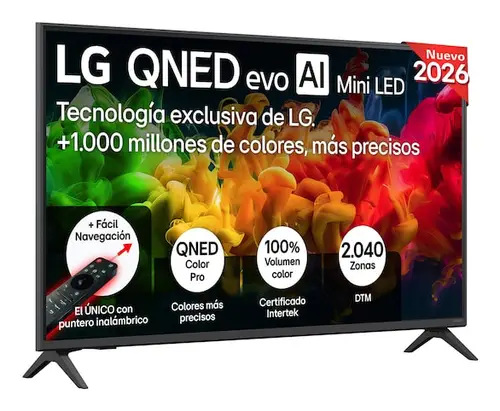 QNED evo AI MiniLED 43QNED81B6C.AEU Televisor 109,2 cm (43") 4K Ultra HD Smart TV Wifi Negro - Imagen 1