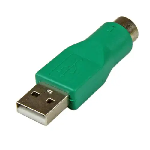 Adaptador Ratón conector PS/2 PS2 MiniDIN a USB - Macho USB - Hembra Mini-DIN - Imagen 1