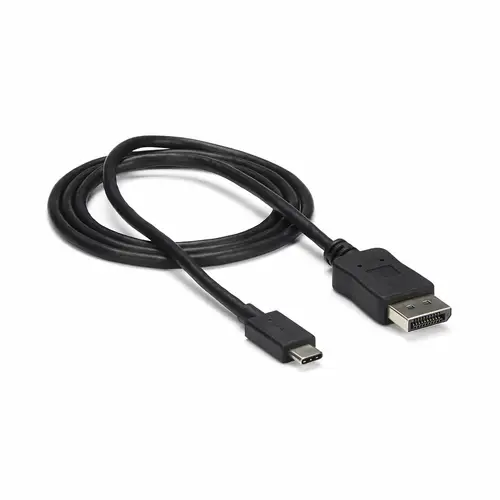 Cable 1m USB C a DisplayPort 1.2 de 4K a 60Hz - Adaptador Convertidor USB Tipo C a DisplayPort - HBR2 - Conversor USBC con Modo Alt - Compatible con Thunderbolt 3 - Negro - Imagen 4