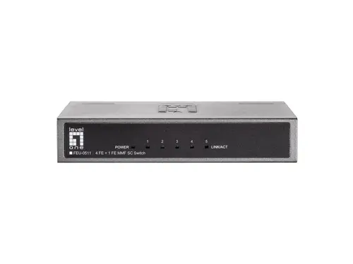 Switch Fast Ethernet de 5 puertos, 1 Port SC Multi-Mode Fiber, 2km - Imagen 4