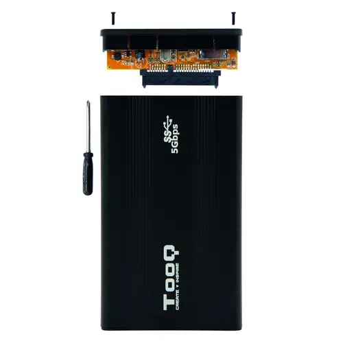 TQE-2524B caja para disco duro externo Caja de disco duro (HDD) Negro 2.5" - Imagen 4