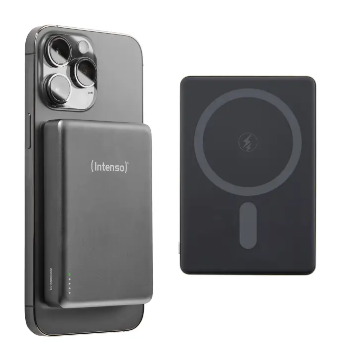 Batería Externa Magnética MW10000 10000 mAh  Compatible con MagSafe, Carga Inalámbrica 15W, USB-C PD 20W, Para iPhone y Android  Probada en Alemania  Gris