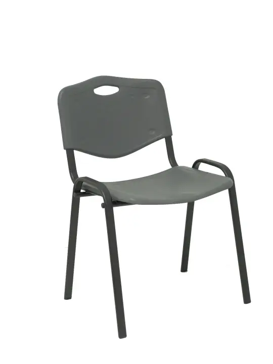 Pack 4 sillas Robledo PVC gris