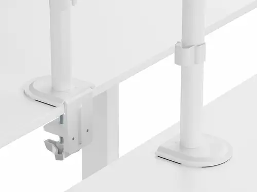 Soporte de escritorio articulado para dos monitores de 17«-32», blanco - Imagen 3