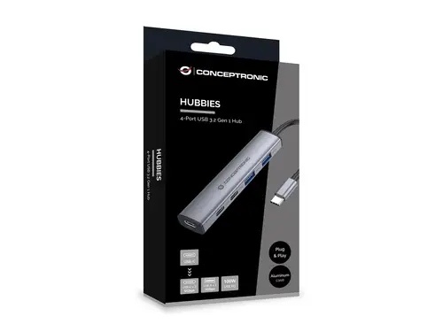 HUBBIES22G hub de interfaz USB 3.2 Gen 1 (3.1 Gen 1) Type-C 5000 Mbit/s Gris - Imagen 6