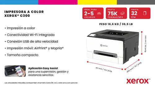 C300 Color 2400 x 600 DPI A4 Wifi - Imagen 19