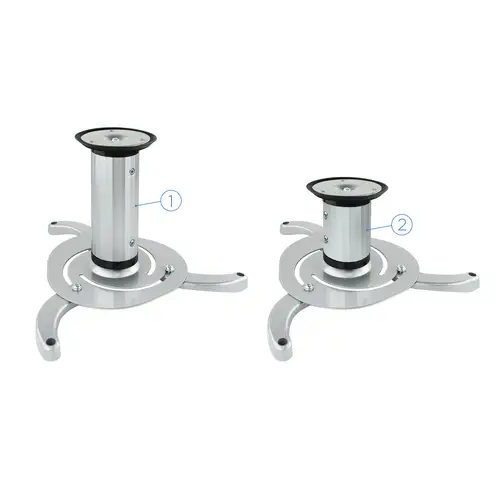 SOPORTE UNIVERSAL DE TECHO GIRATORIO 360º PARA PROYECTOR PLATA - Imagen 2