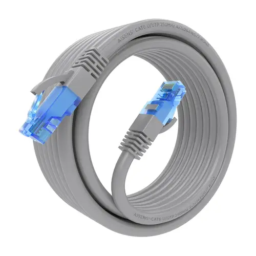 Cable De Red Latiguillo RJ45 Cat.6 UTP AWG26 CCA, Gris, 4.0 m - Imagen 2