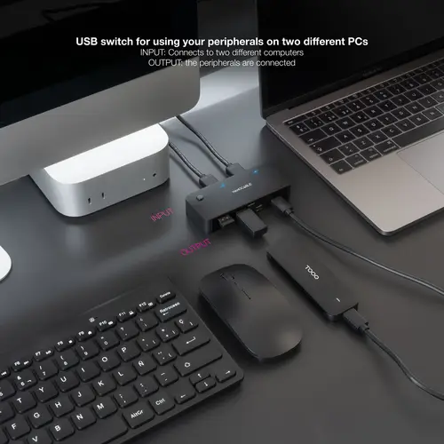 Switch Conmutador 2x USB 3.0 a 2xUSB-A 3.0 + 2x USB-C 3.0 - Imagen 3