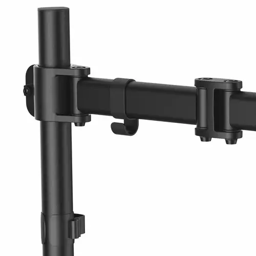 Soporte VESA de Sobremesa para 1 Monitor - Base para Pantallas VESA de hasta 34" con Mástil Articulado - Altura Ajustable - de Montaje mediante Abrazadera/ Ojal - Negro - Imagen 3