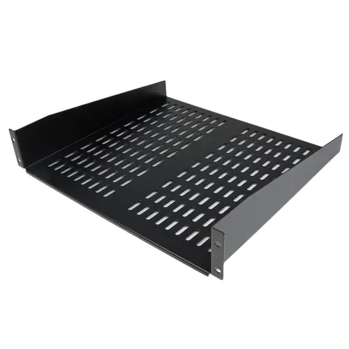 Estante Bandeja Ventilado Cantilever para Armario Rack de Servidores 2U Profundidad Fija - 22kg - Imagen 1