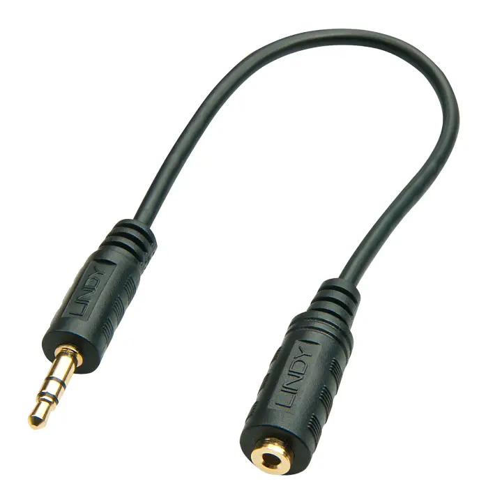 35699 cable de audio 20 m 3,5mm 2,5mm Negro