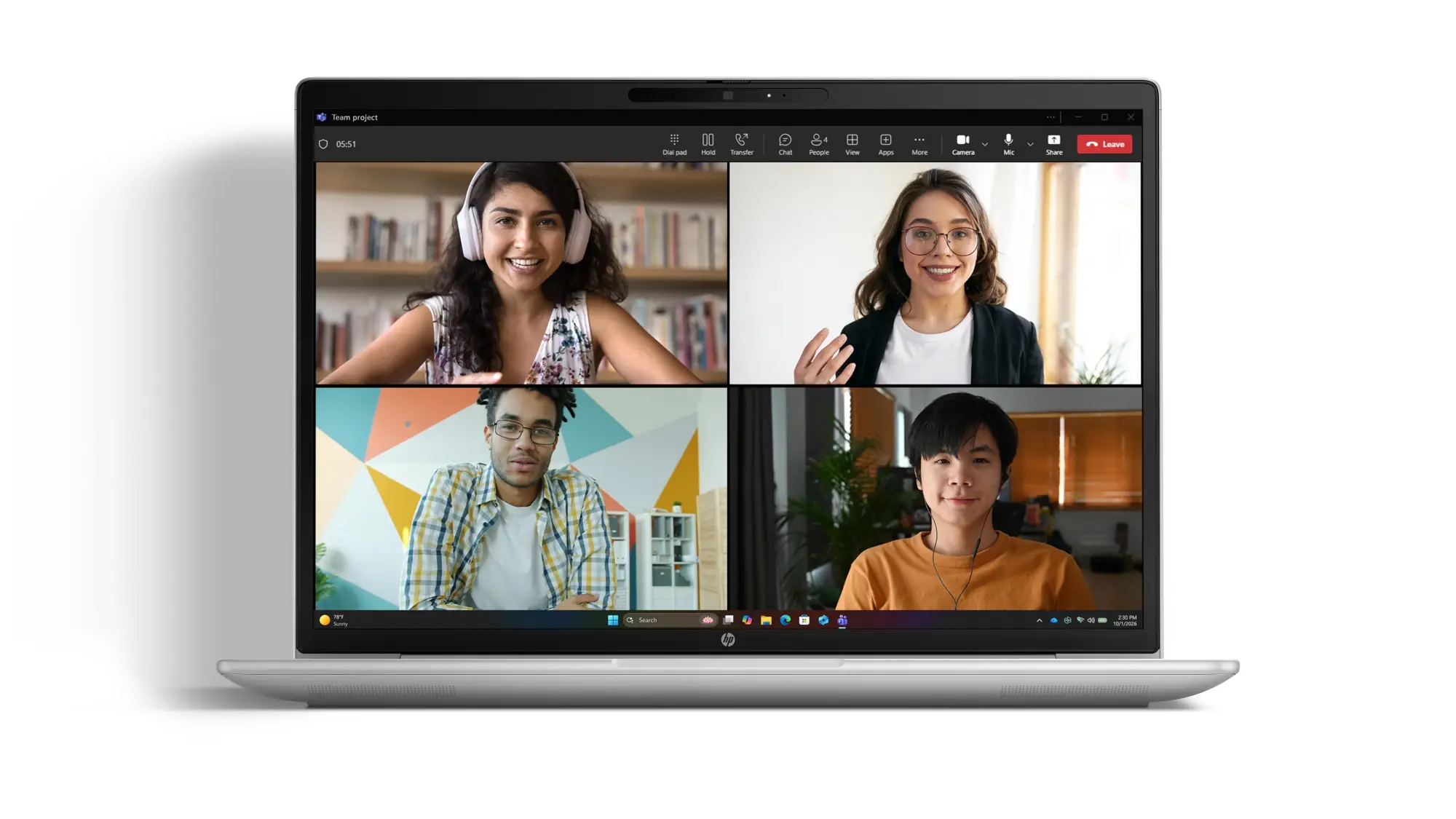 DU1C7AT ordenador portatil Intel Core 5 Portátil 35,6 cm (14") WUXGA 16 GB LPDDR5x-SDRAM 512 GB SSD Wi-Fi 7 (802.11be) Windows 11 Pro AI PC Plata - Imagen 14