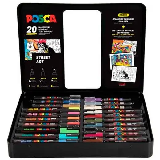 (AGOTADO) MALETIN METAL 20 ROT UNI POSCA ST